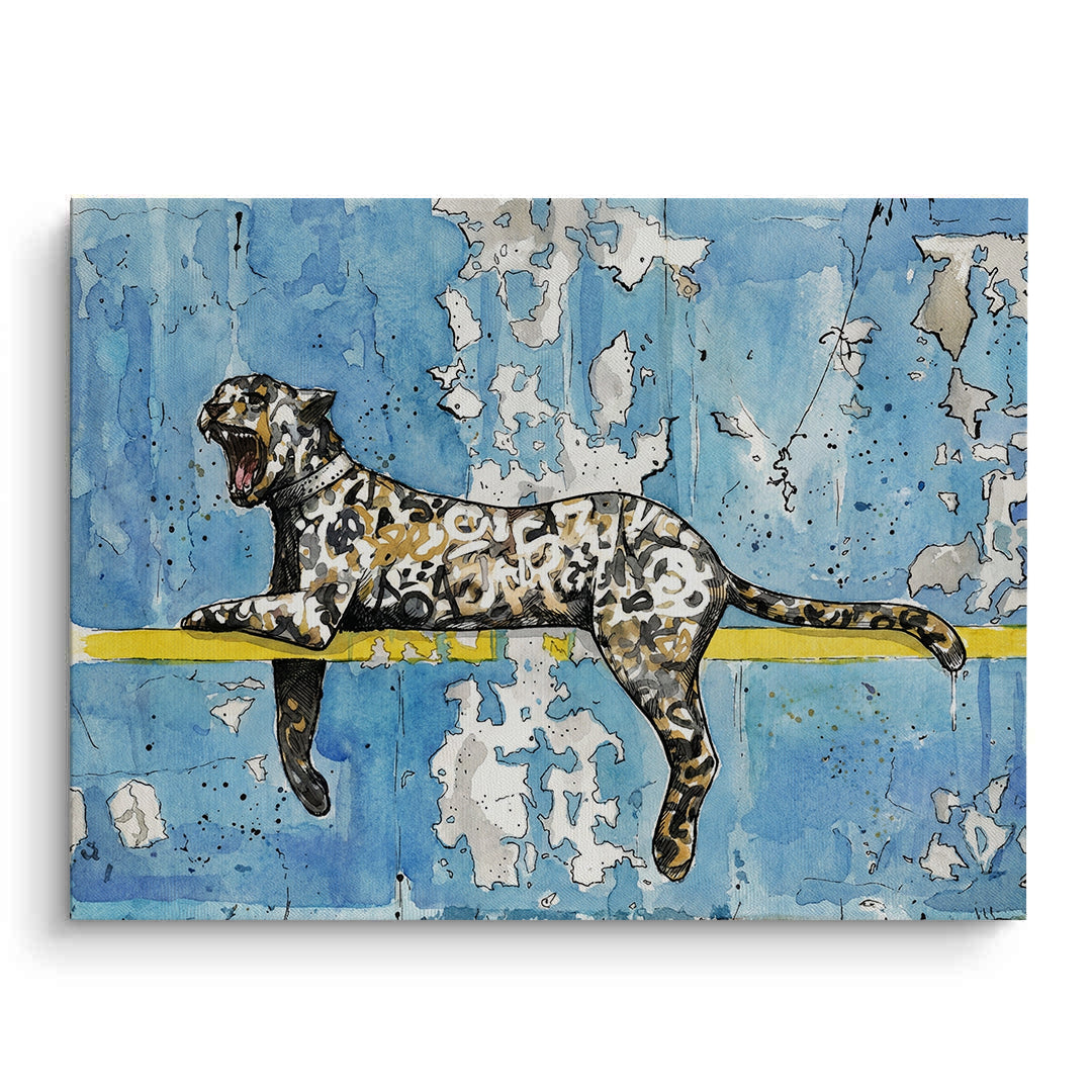 2Calligraphy Leopard - Canvas