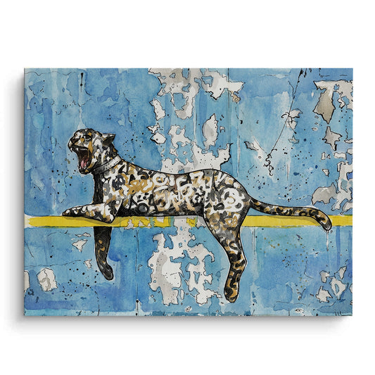 Calligraphy Leopard - Canvas