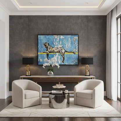 Calligraphy Leopard - Canvas