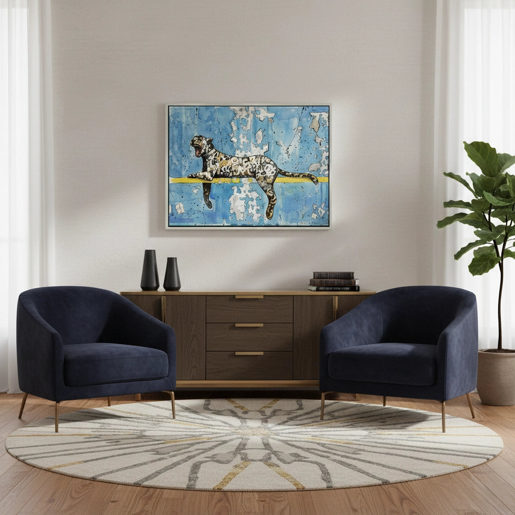 2Calligraphy Leopard - Canvas