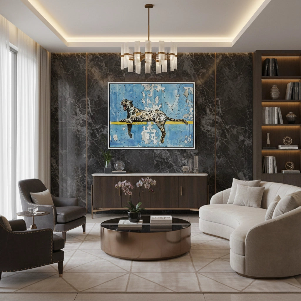 2Calligraphy Leopard - Canvas