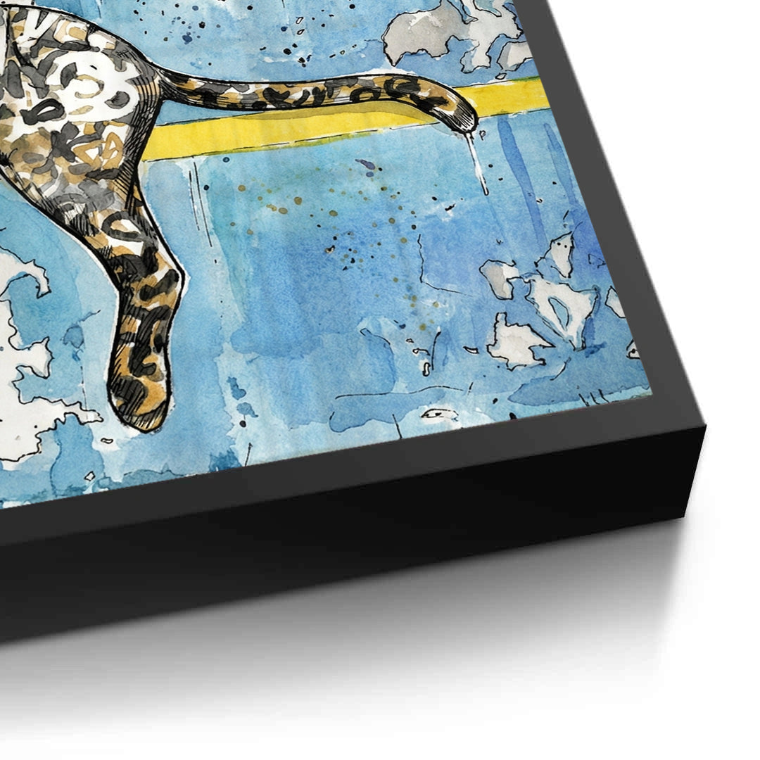 2Calligraphy Leopard - Fine Art