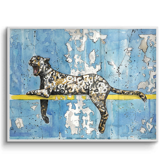 Calligraphy Leopard - Fine Art