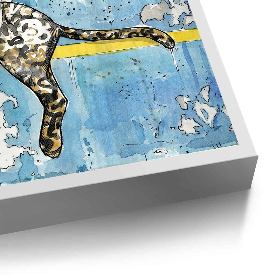 2Calligraphy Leopard - Fine Art