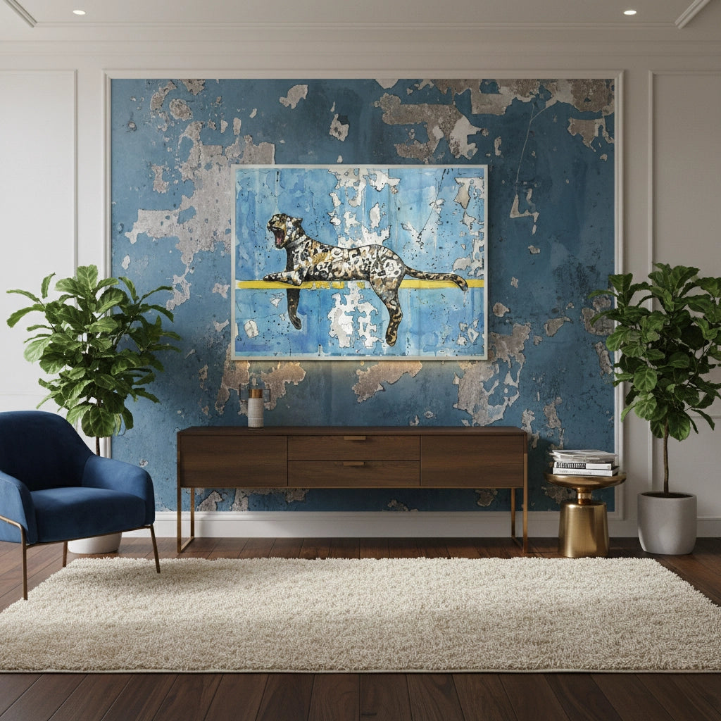 2Calligraphy Leopard - Fine Art