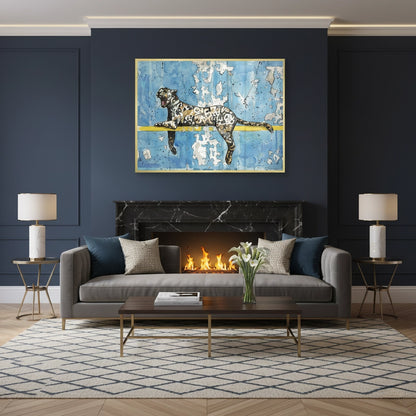 Calligraphy Leopard - Fine Art