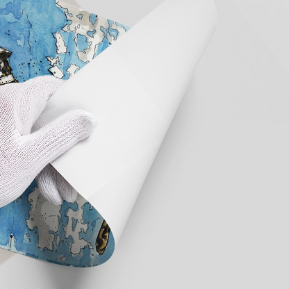 Calligraphy Leopard - Poster