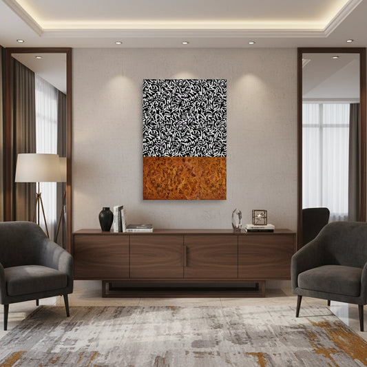 Calligraphy Pattern - Canvas