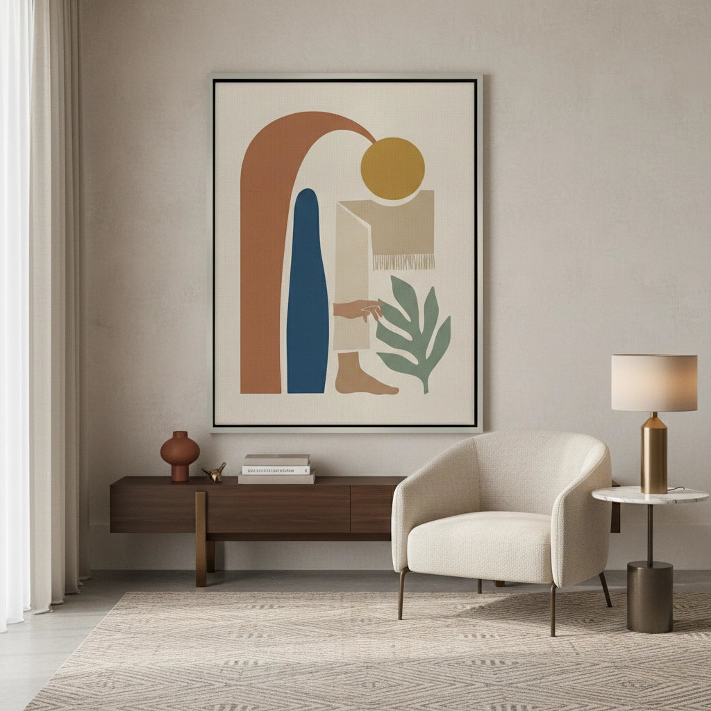 2Calm Botanical Abstract - Canvas