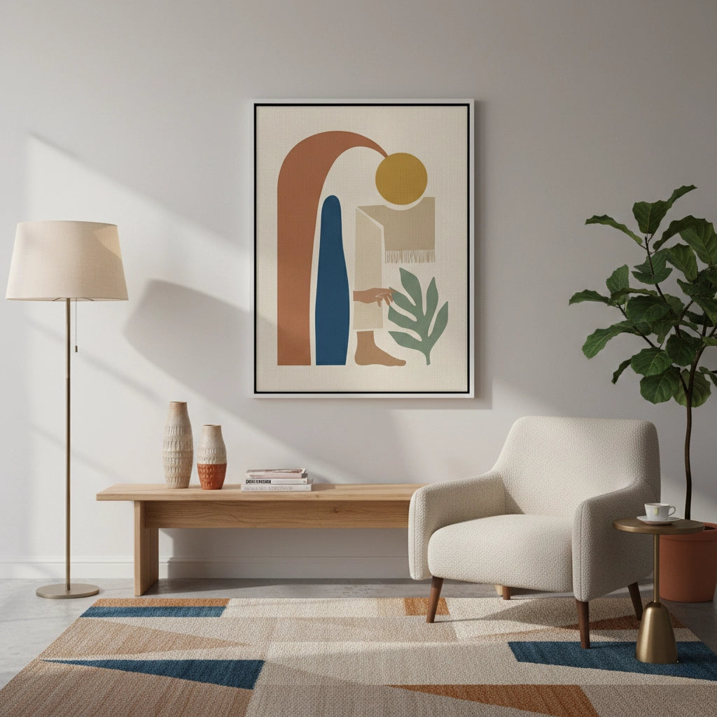 2Calm Botanical Abstract - Canvas