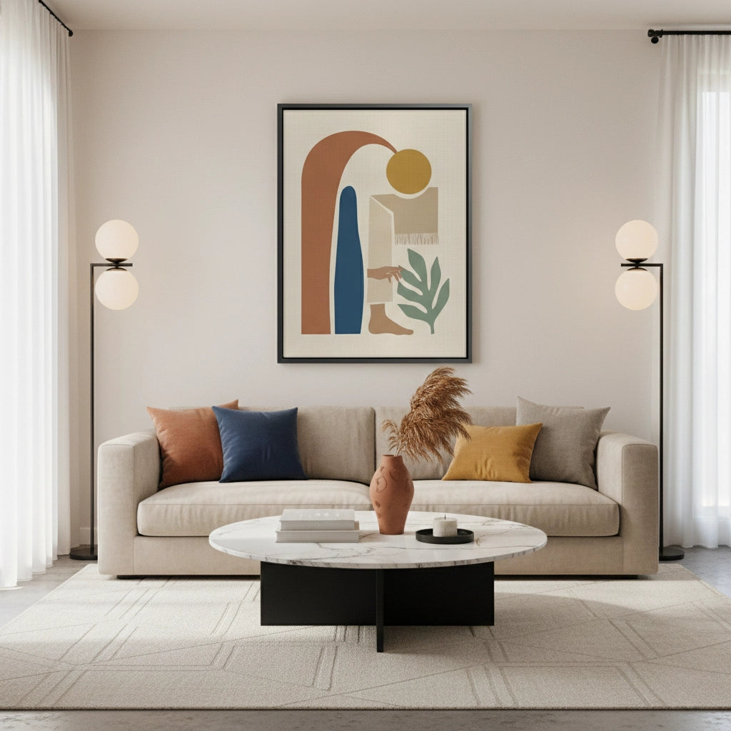 2Calm Botanical Abstract - Canvas