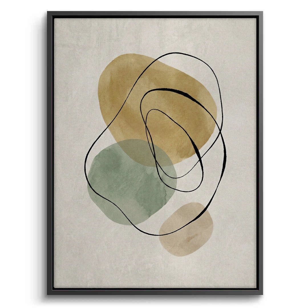 2Calming Neutral Abstract - Canvas