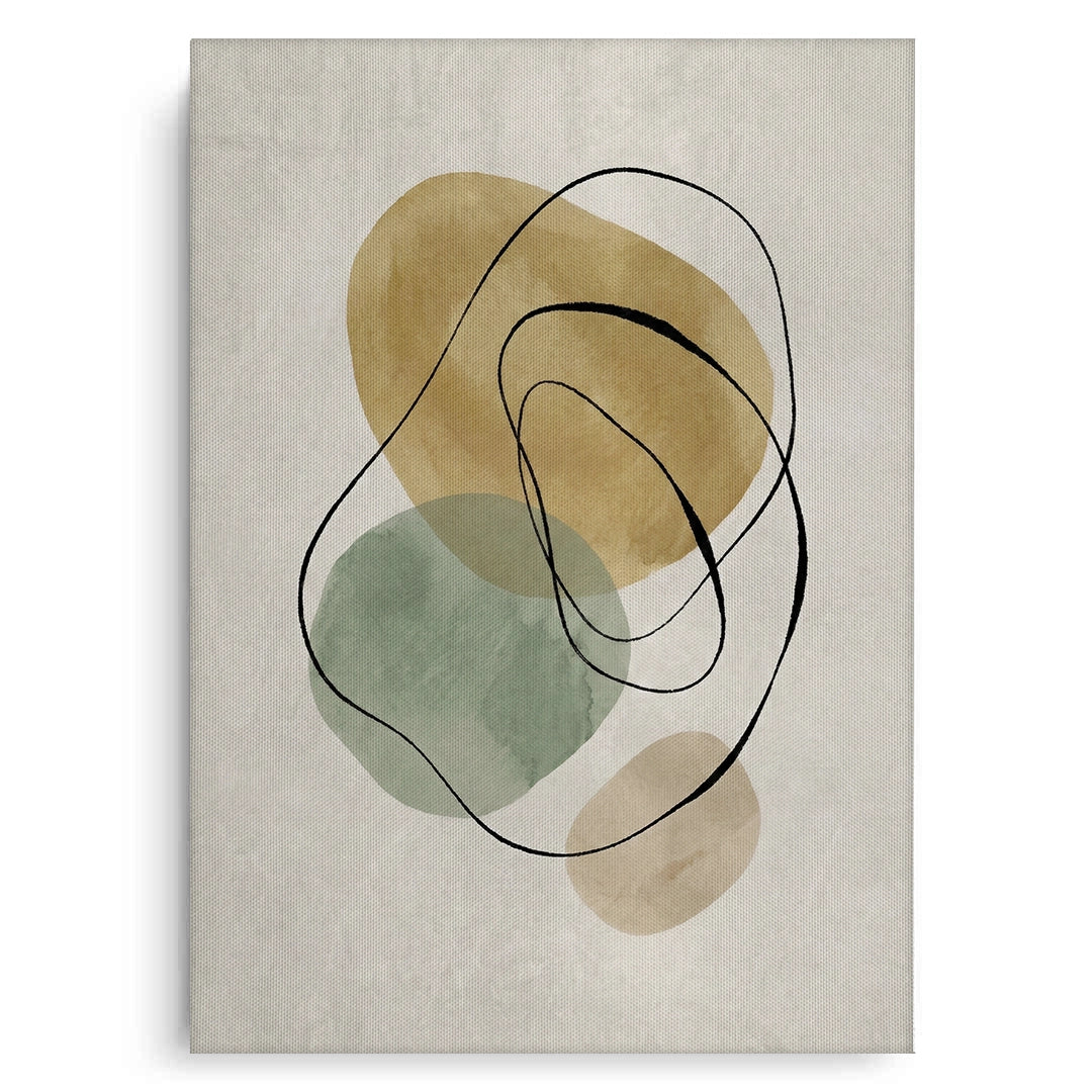 2Calming Neutral Abstract - Canvas