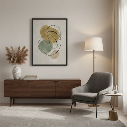 Calming Neutral Abstract - Canvas