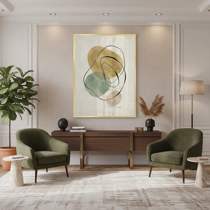 Calming Neutral Abstract - Fine Art