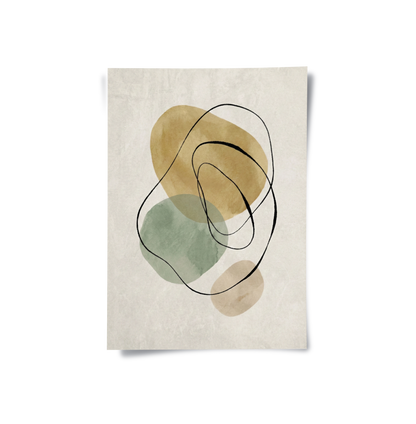 Calming Neutral Abstract - Poster