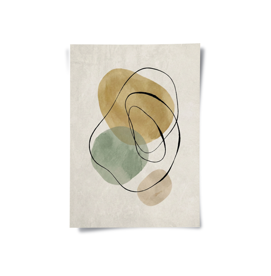 Calming Neutral Abstract - Poster