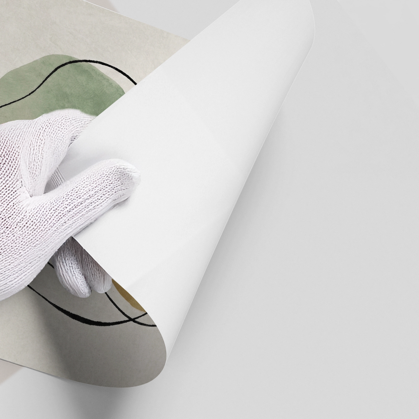 2Calming Neutral Abstract - Poster