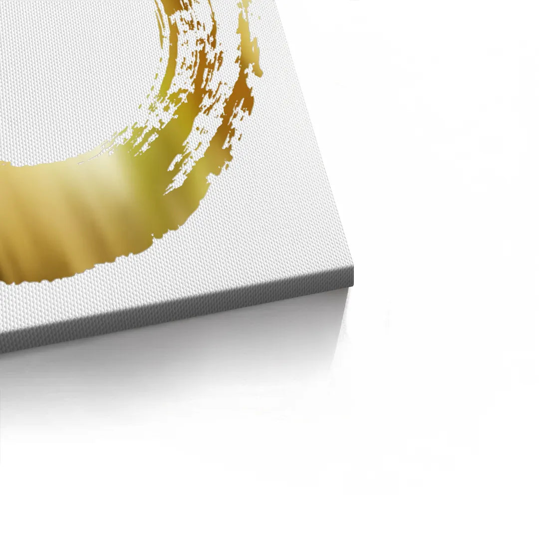 Abstract Metallic Circle - Canvas - Jasmineart.ae