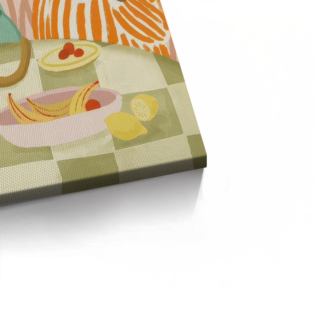 2Monkey Breakfast - Canvas