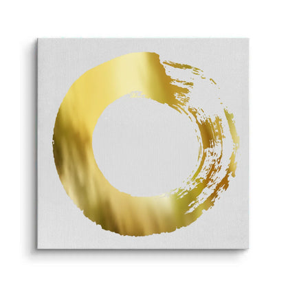Abstract Metallic Circle - Canvas