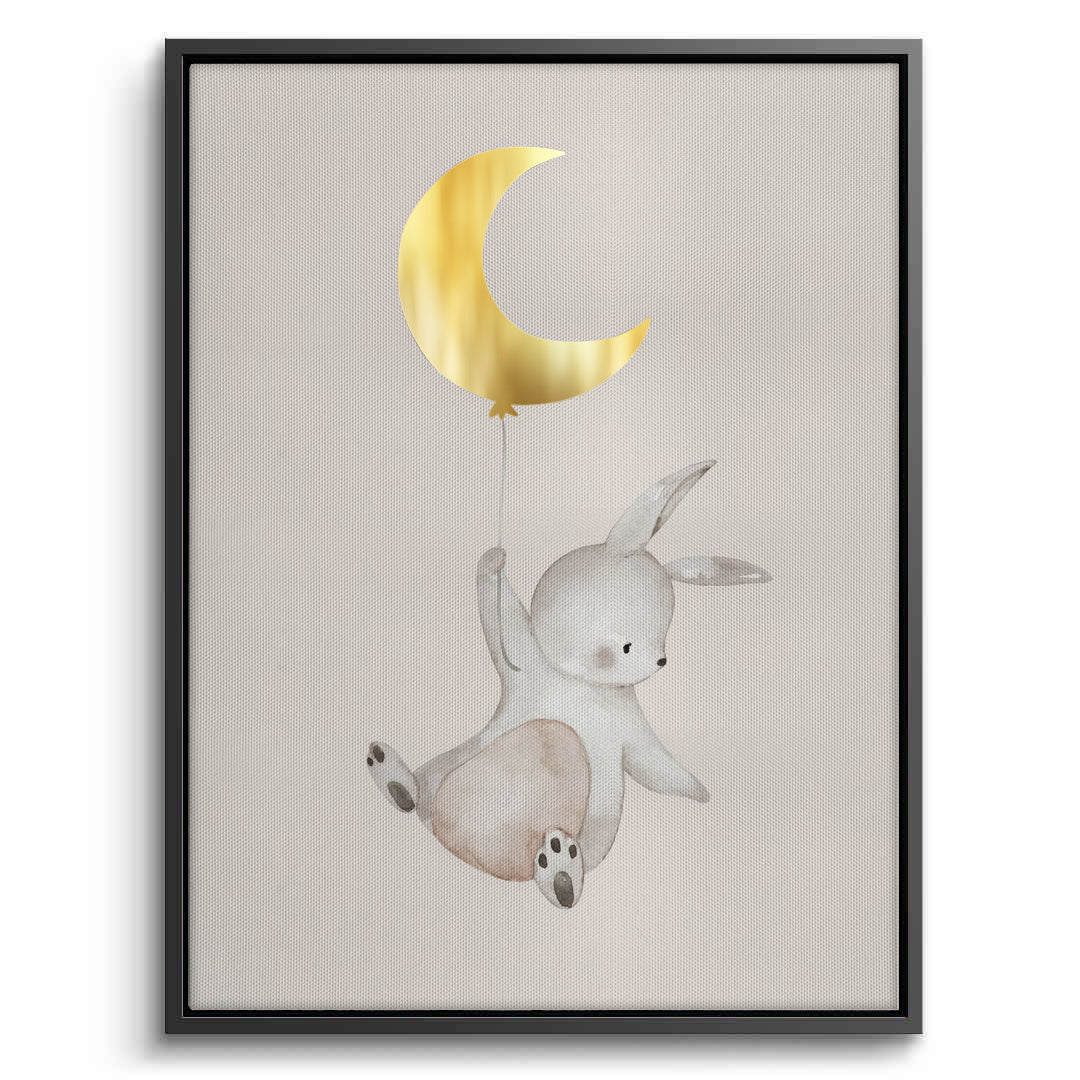 2Gold Moon Bunny - Canvas