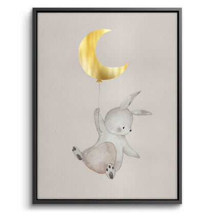 Gold Moon Bunny - Canvas