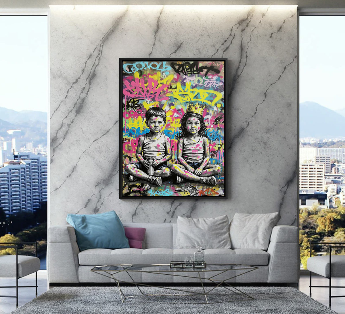 Graffiti Kingdom - canvas - Jasmineart.ae