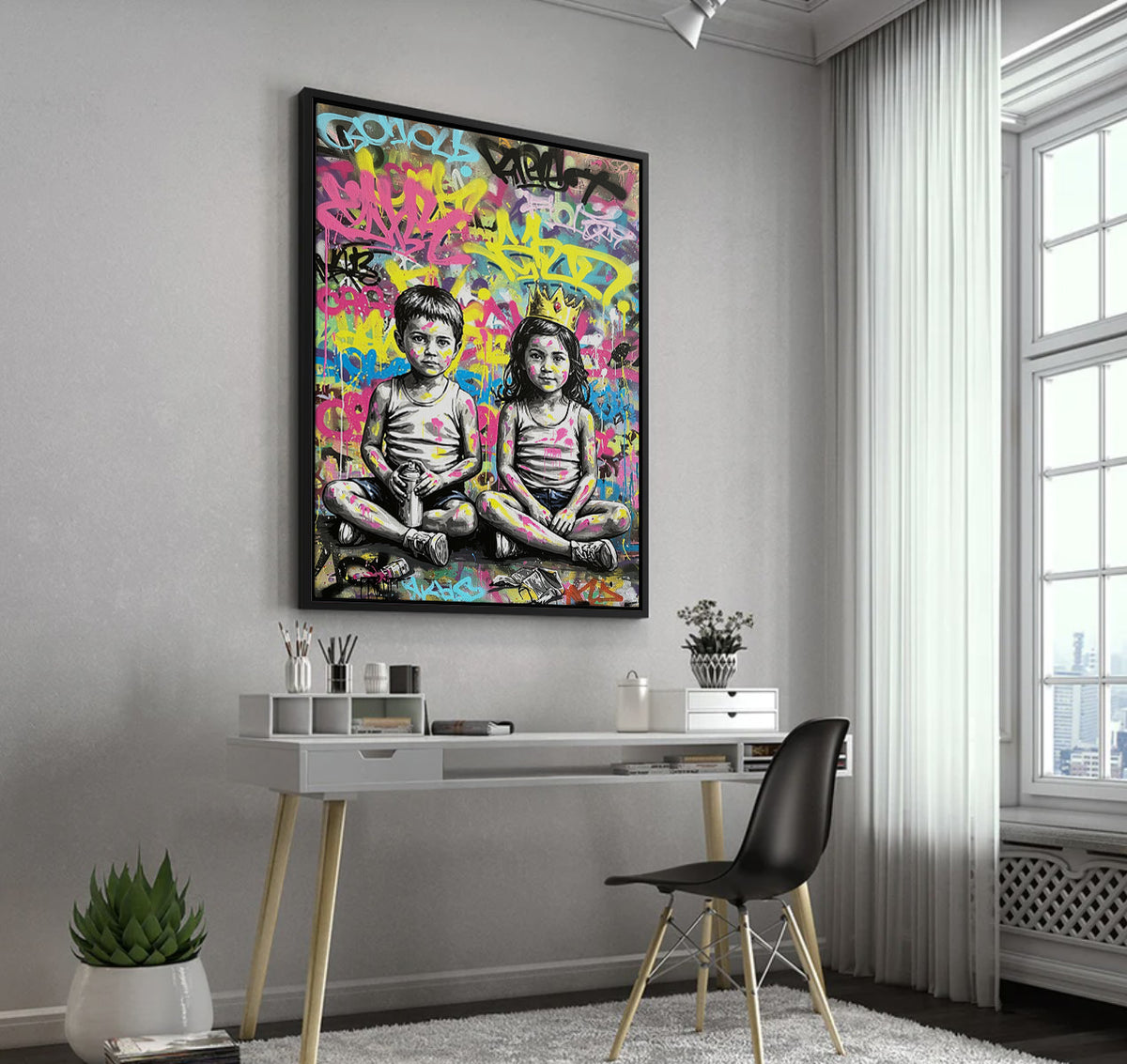 Graffiti Kingdom - canvas - Jasmineart.ae