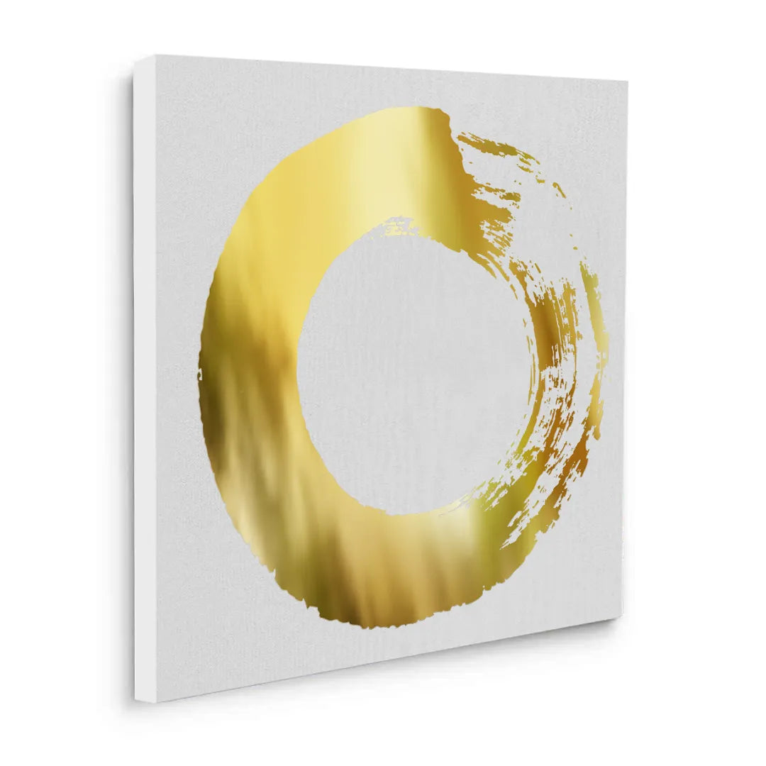 Abstract Metallic Circle - Canvas - Jasmineart.ae