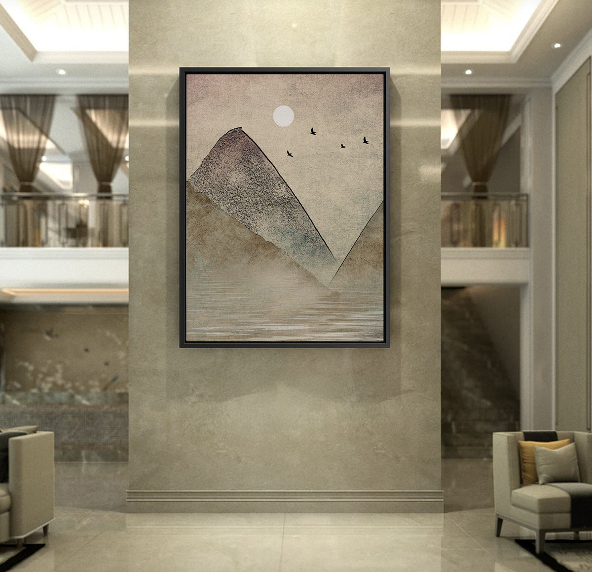Birdsong at Twilight - canvas - Jasmineart.ae