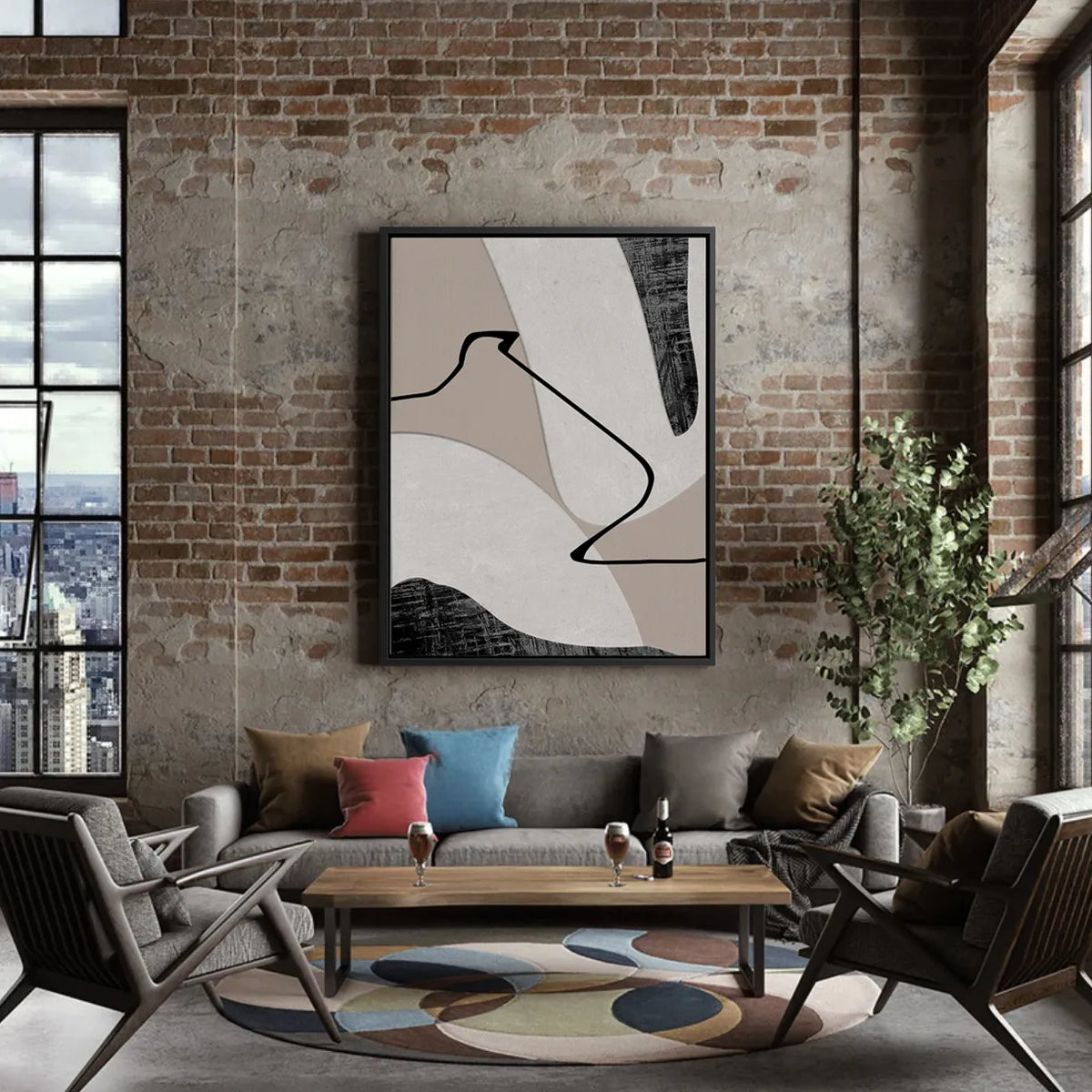 Minimal Instinct - canvas - Jasmineart.ae
