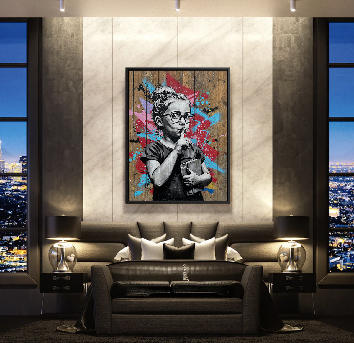 Shhh - Canvas - Jasmineart.ae