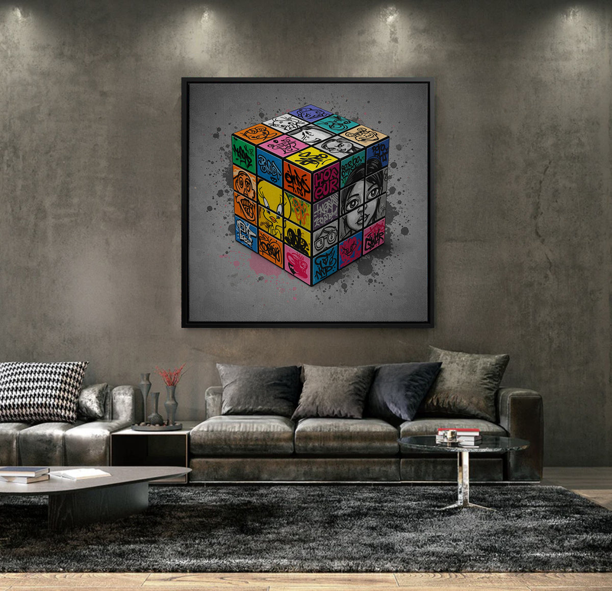 Street Art Puzzle - Canvas - Jasmineart.ae
