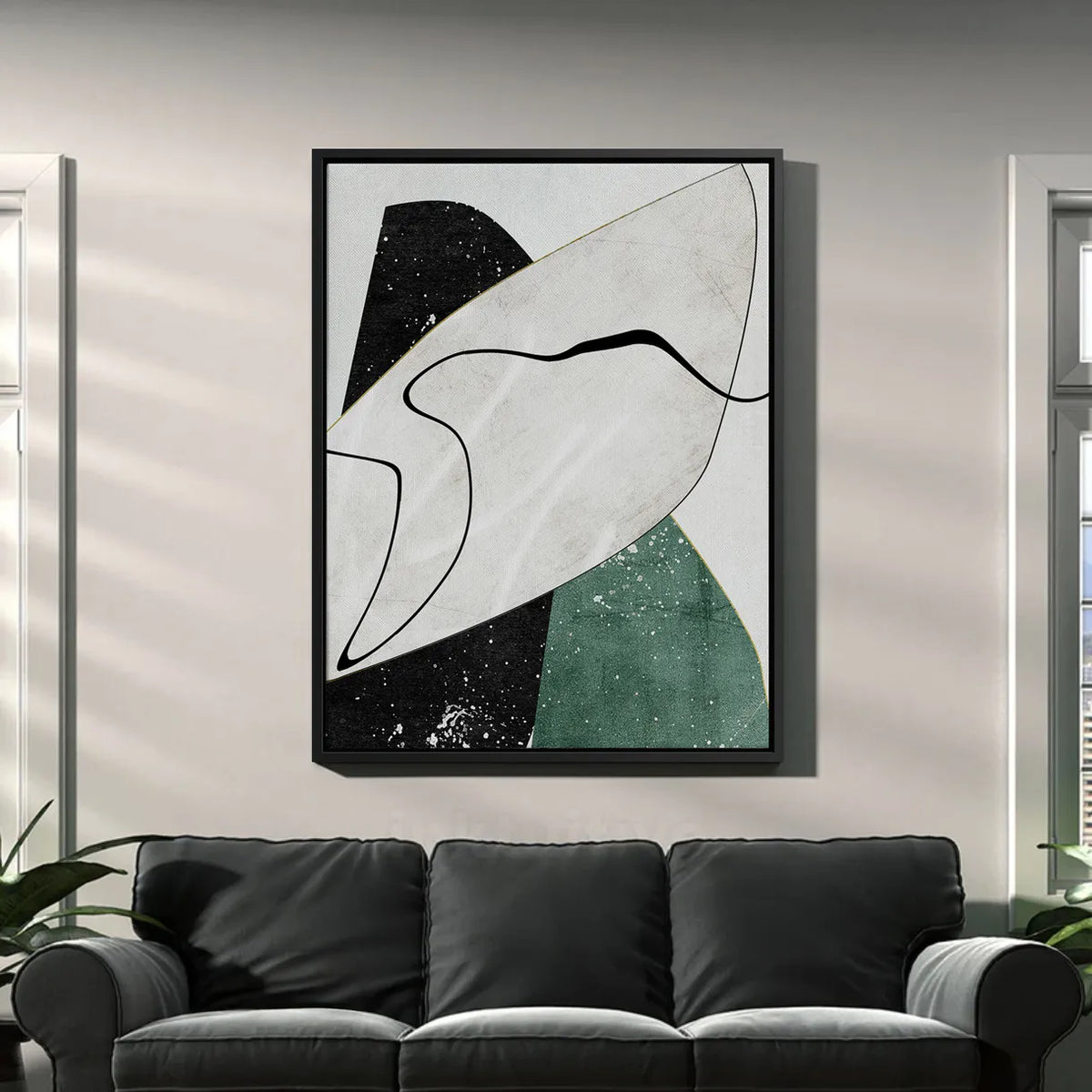 Veiled Geometry - Canvas - Jasmineart.ae