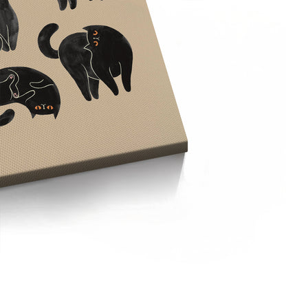 Cats in Poses - Canvas