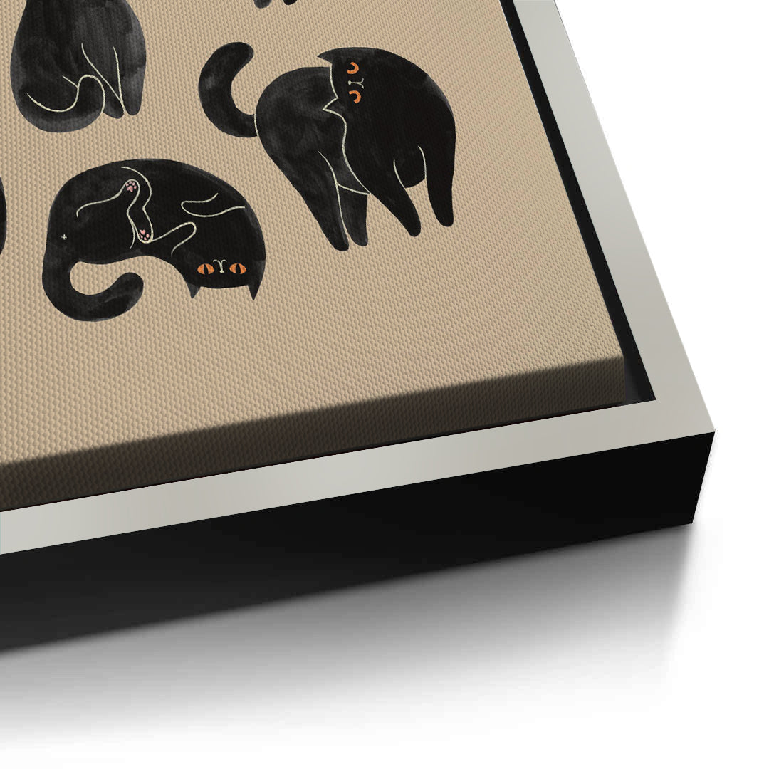 2Cats in Poses - Canvas