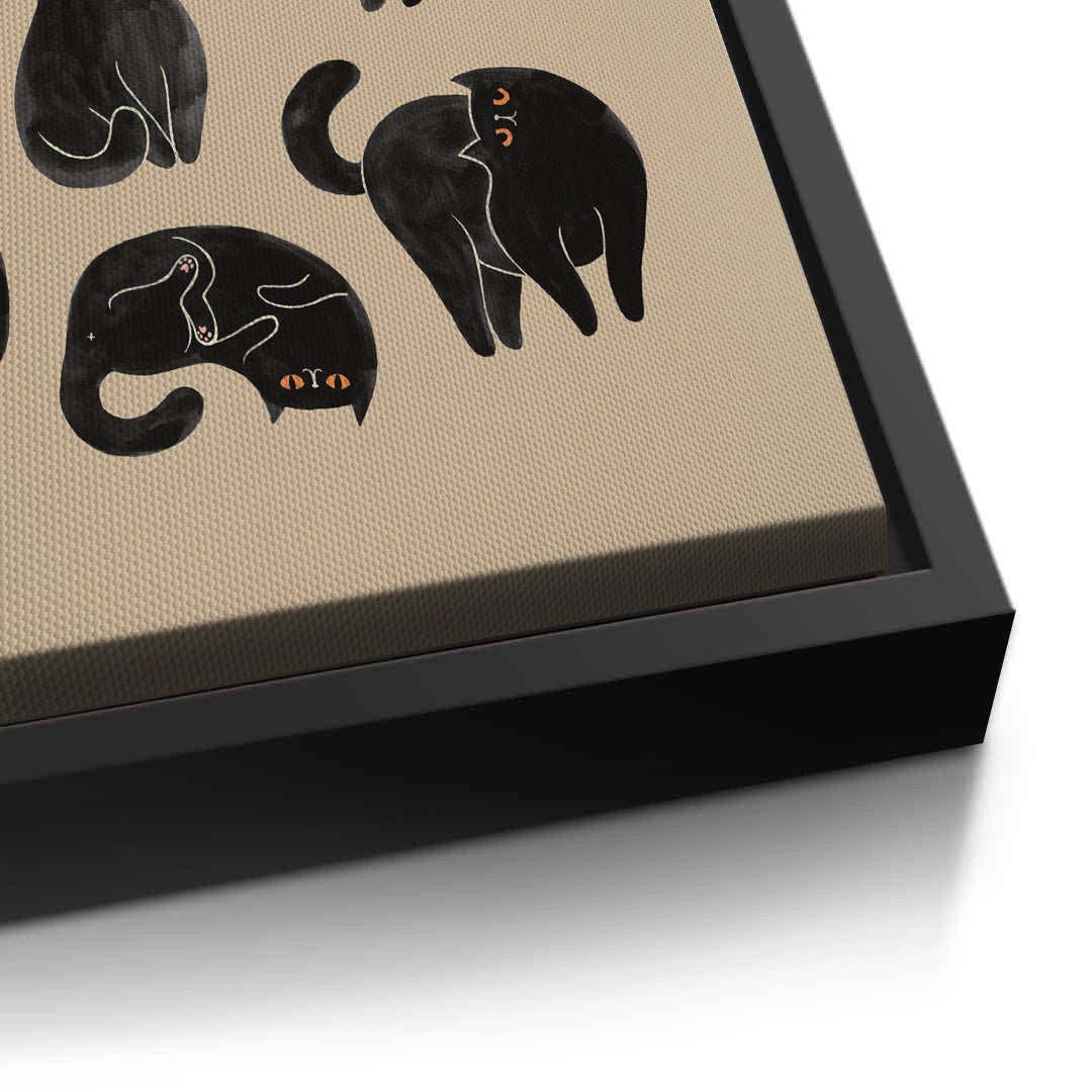 2Cats in Poses - Canvas