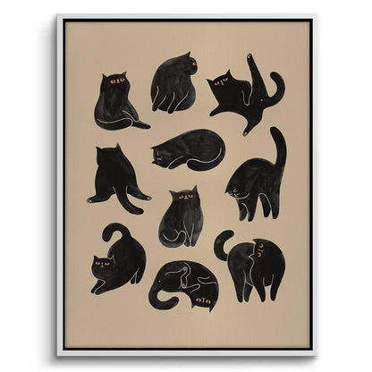 Cats in Poses - Canvas