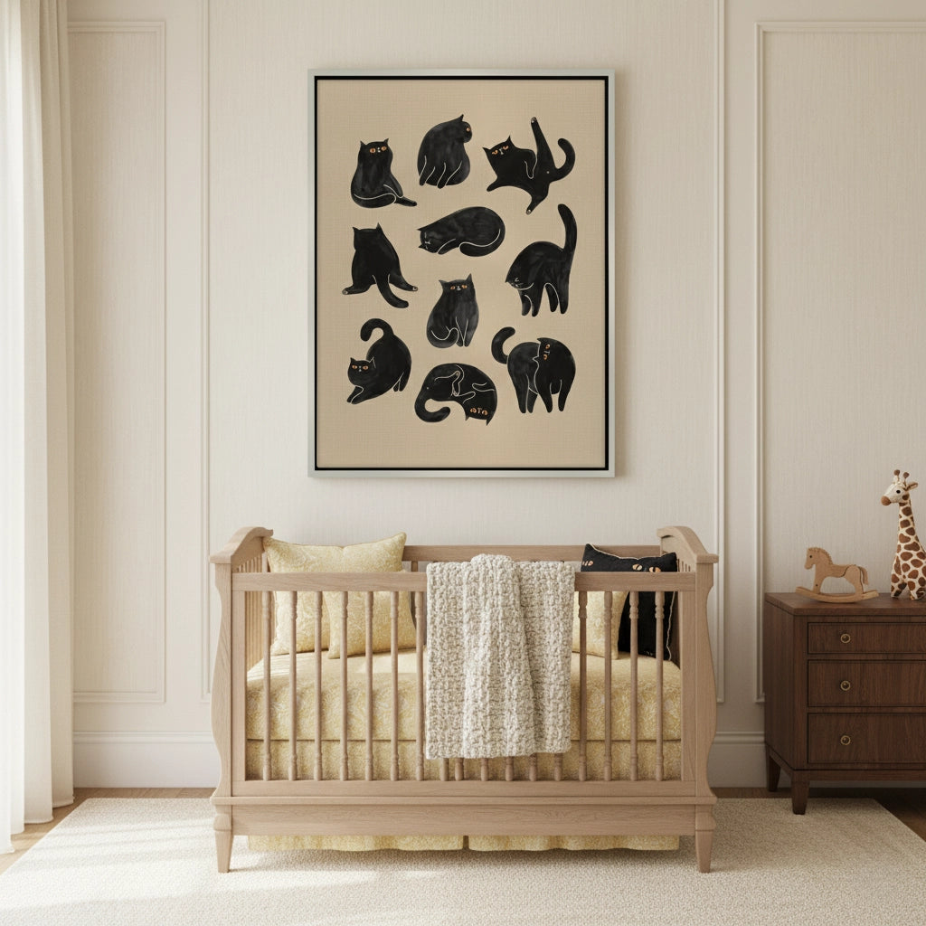 2Cats in Poses - Canvas