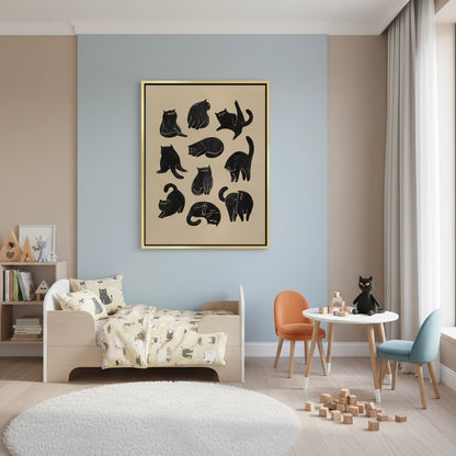 Cats in Poses - Canvas