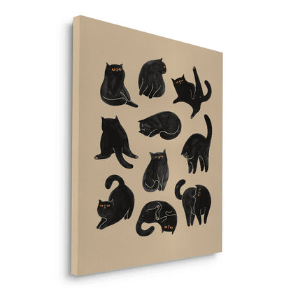 Cats in Poses - Canvas