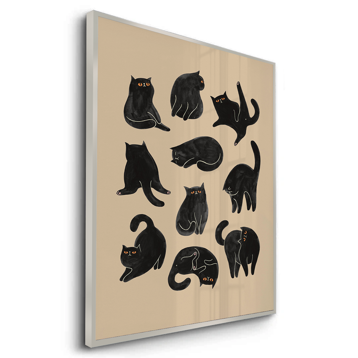 2Cats in Poses - Fine Art