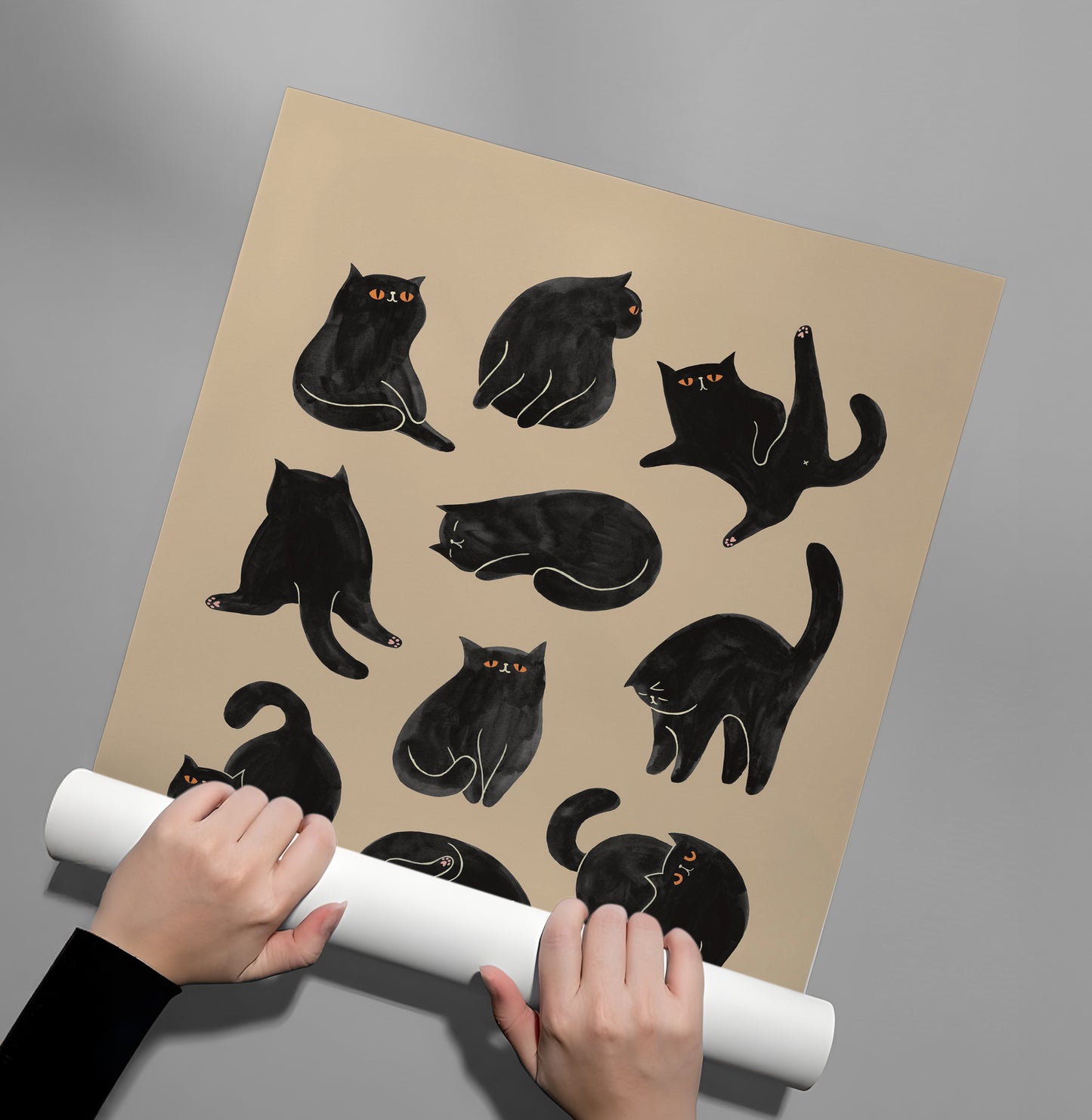 2Cats in Poses - Poster