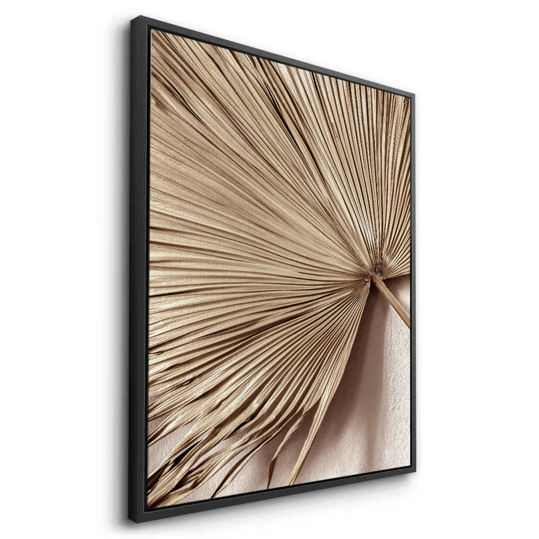 2Champagne Tropical Leaf - Canvas