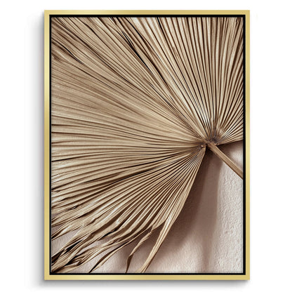 Champagne Tropical Leaf - Canvas