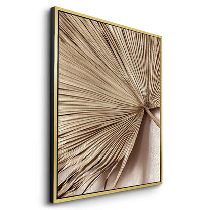 Champagne Tropical Leaf - Canvas