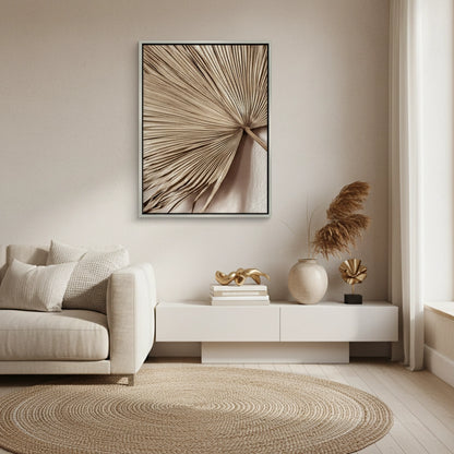 Champagne Tropical Leaf - Canvas