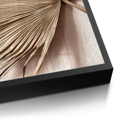 Champagne Tropical Leaf - Fine Art