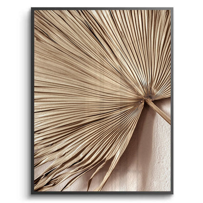 Champagne Tropical Leaf - Fine Art